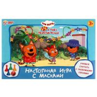 Умные игры Настольная игра-ходиллка с масками Три Кота и море приключений
